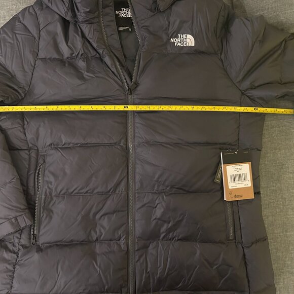 THE NORTH FACE WOMEN METRO III PARKA DOWN WINTER HOODIE PUFFER COAT VANADIS GREY - Picture 4 of 7